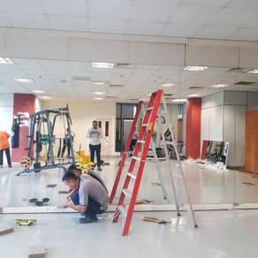 CERMIN DINDING TEMPAH l wall mirror install