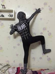 Black spiderman cosplay costume halloween or party