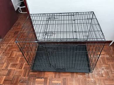 Foldable Metal Cat Cage / Pet Cage with Tray 