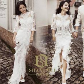 White prom wedding dress gown photoshoot RB1538
