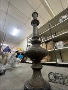 Vintage Ornate Metal Table Lamp