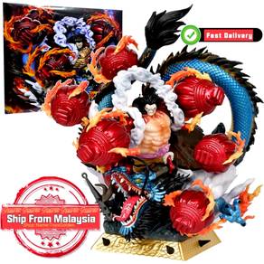 Anime One Piece Monkey D Luffy Gear 4 VS Kaidou Sh