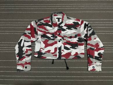 FOREVER 21 camo jacket woman M 1971