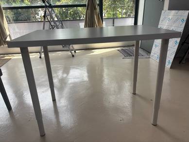 White Adjustable Height Table