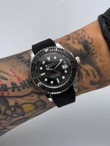 Custom Seiko Mod 40mm Silver Yachtmaster V3