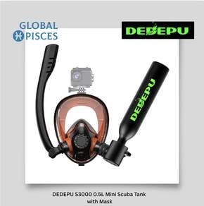 DEDEPU S3000 0.5L Mini Scuba Tank with Mask