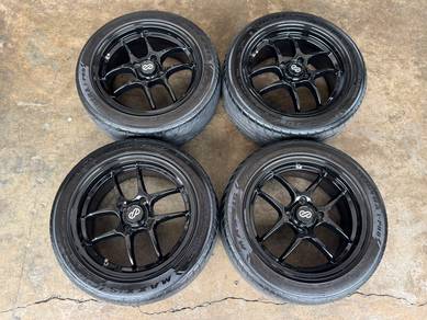 Rim second 15 Enkei CPS2 siap tayar myvi city saga