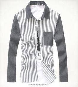 Z0524 KEMEJA LENGAN PANJANG KELABU FORMAL SHiRT