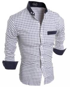 K3928 BLACK SMART FORMAL MAN LONG SLEEVES SHiRT