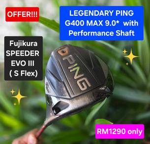 LEGENDARY PING G400 MAX 9.0* EVO III S Flex