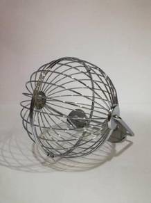 Chrome Metal Hay Ball Rabbit Arnab Alfalfa Timothy