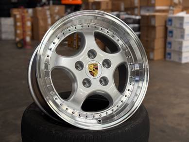 NEW 18 Porsche Classic Silver Rim 911 Carrera 964
