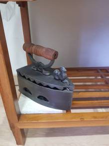 antique rooster iron