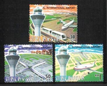 Mint Stamp Kuala Lumpur Airport Malaysia 1998