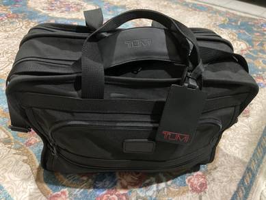 Tumi Black Nylon Briefcase