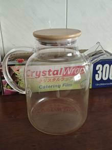 glass tea jar pot bottle with filter