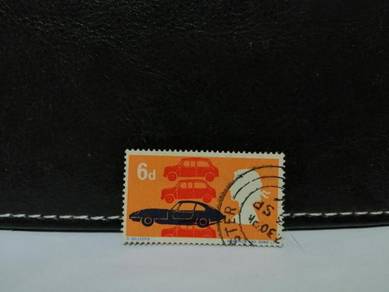 1966 GB Stamp Jaguar E Type MINI Cars