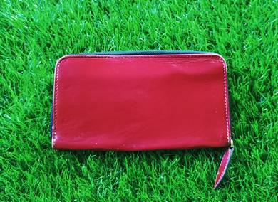 Red Indian Chief leather craft long wallet