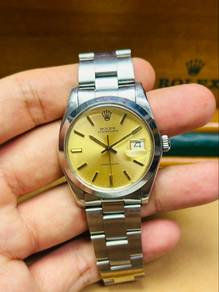 ROLEX Oyster Date 6694 Precision “Gold Dial” 34mm