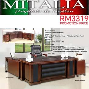 Classic Design 2.4M Executive Director Desk | Sale