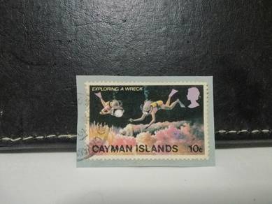 1977 cayman Islands Stamp Underwater Sports