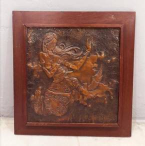 Vintage copper tooling wall art