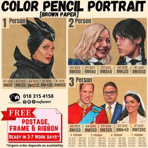 Lukisan Potret (FREE POS, FRAME, RIBEN) - KUANTAN