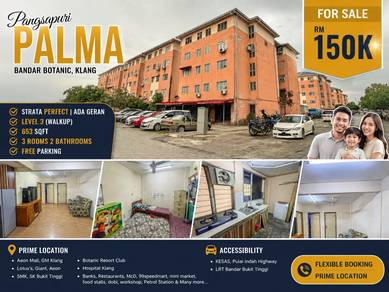 Apartment For Sale in Pangsapuri Palma (Bandar Botanic)