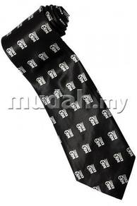 Chinese Calligraphy Good Luck Fortune BLK Neck Tie