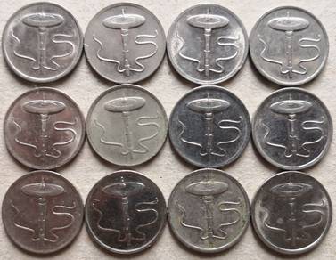 Malaysia bunga raya 5 sen Coin 1997 KEYDATE