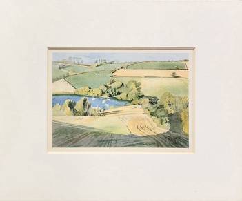  Countryside Landscape Framed Print📢