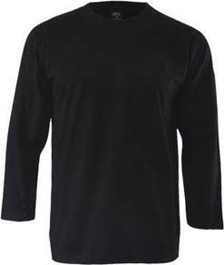 T-shirt Plain Round Neck Enzo Code 1200N Black