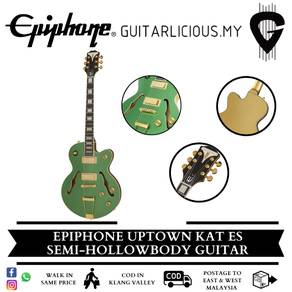 Epiphone Uptown Kat ES Electric Guitar Green Metal