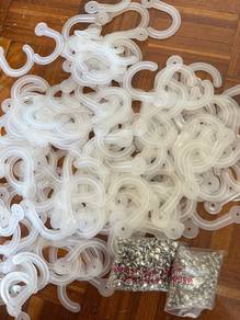 Hook Rivet Sample Hanging Cloth Card