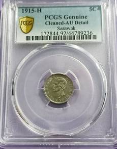 Sarawak 5 cents 1915
