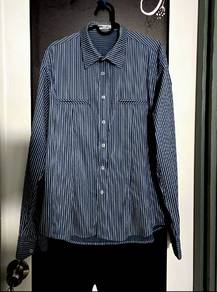 Striped Long Sleeve Shirt / Formal Shirt / Office