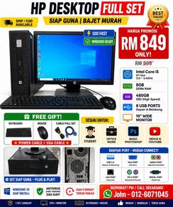 HP Desktop PC PLUG & PLAY Core i5, 480GB SSD