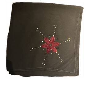 black scarf Saudi Arabia style with embroidery