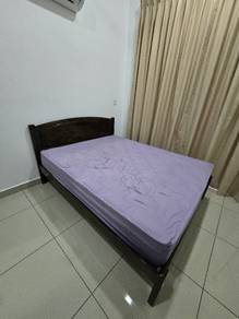 solid wood queen size bedframe for sale