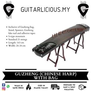 Guzheng with Bag Chinese Instrument Traditional