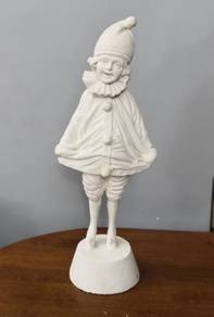 3501 Bronze white boy clown statue