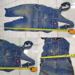 Dickies Overalls Blue Jeans Denim Red Tab Relaxed
