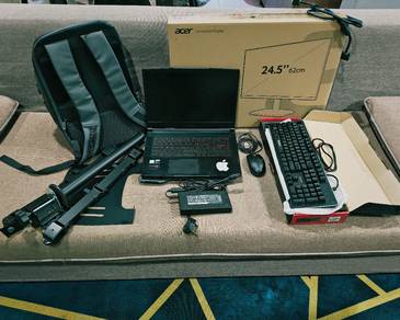 Gaming Laptop Set with 24” Monitor & Accessories