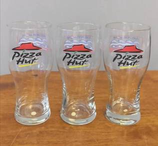 Vintage pizza hut pepsi millennium 2000 glass cup
