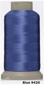 Blue 9420 Embroidery Machine Thread Benang Sulam