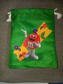 Cute M&M's drawstring bag