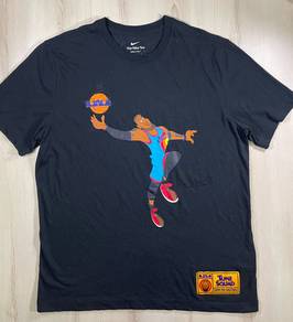 Nike LeBron James Tune Squad Black Tee #CQ Used