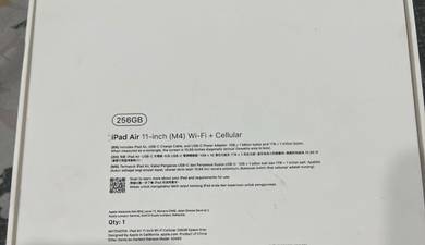iPad Air M4 11” 256GB Wi-Fi + Cellular