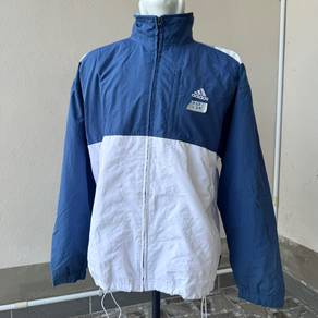 Adidas color block windbreaker jacket
