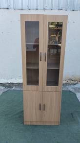 RS01A New * Almari Buku Kabinet Pameran 2Ft 4 Door